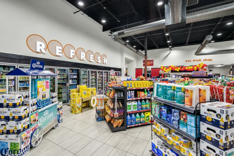 Refresh cooler wall with cold drinks